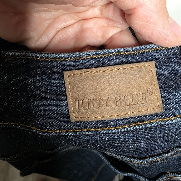 *2 FOR $30* Judy Blue Dark Denim Overall Dress - Picture 5 of 16